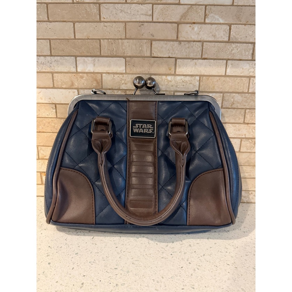 Bioworld Star Wars Han Solo Rebellion Blue Handbag Kiss Lock Purse